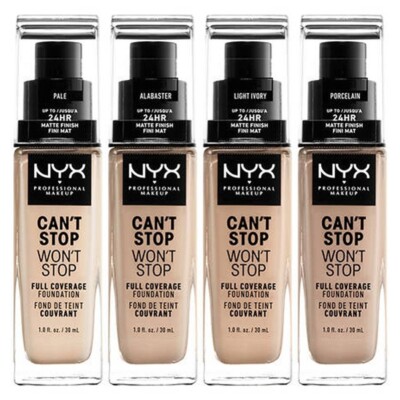 NYX PROFESSIONAL MAKEUP Can't Stop Won't Stop 24-Hour Matte Finish Foundation.