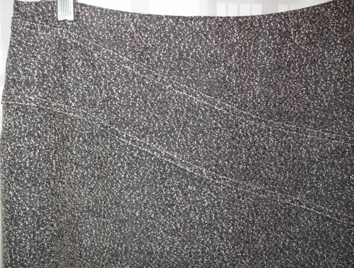 George ME Size 14 Black Speckled A-Line Long Skirt Fully Lined - Picture 2 of 5