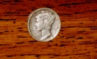 1935 SILVER MERCURY DIME - GRADES "FINE"