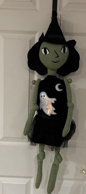 Knit Witch Character - Hang or Sit - Hyde and EEK! Boutique Green/Black 34  