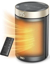 Dreo Space Heater 1500W – Portable Electric Heater w/ Thermostat, Remote, Timer,