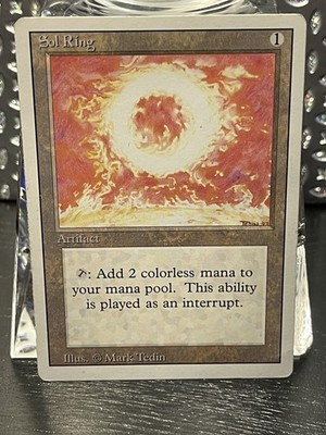 SOL RING LP/NM Revised 3rd Edition Vintage MTG Magic