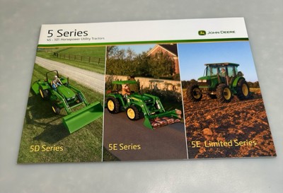 John Deere 5 Series D & E's 45- 101 Horsepower Utility TractorsBrochure 20 Pages