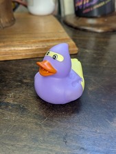NINJA DUCK Rubber Ducky Purple w/ Fukumen Hood 2" Jeep/Cruise/Tub Duck