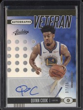 Quinn Cook 2019-20 Panini Absolute Memorabilia VA-QC Veteran Auto 7/25