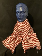 Blue Male Character Figure Head with Red & Wh...
