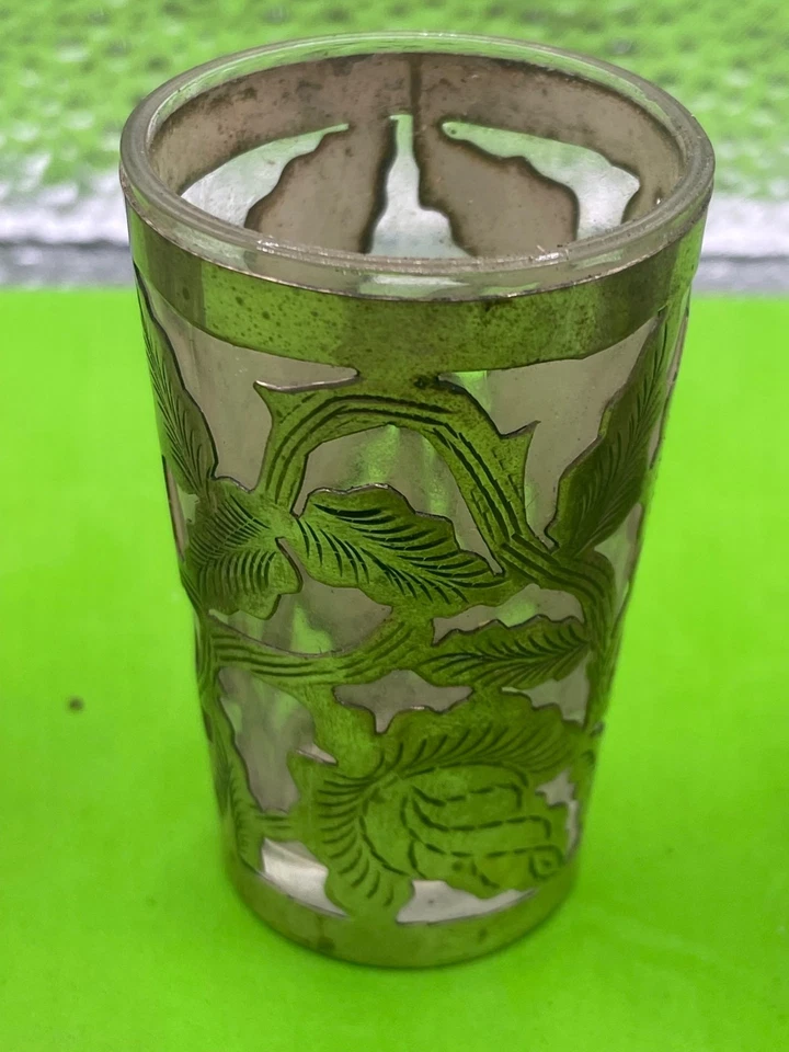 Vasos de chupito de plata de ley - Juego de 3 - 925 - Diseño de rosas México Foto 3 de 4