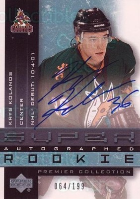 2001-02 UD Premier Collection #114 Krys Kolanos