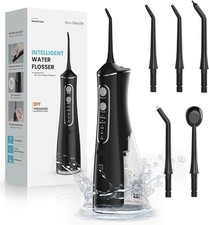Cordless Rechargeable Water Dental Flosser Oral Irrigator with 5 Modes  5 Tips