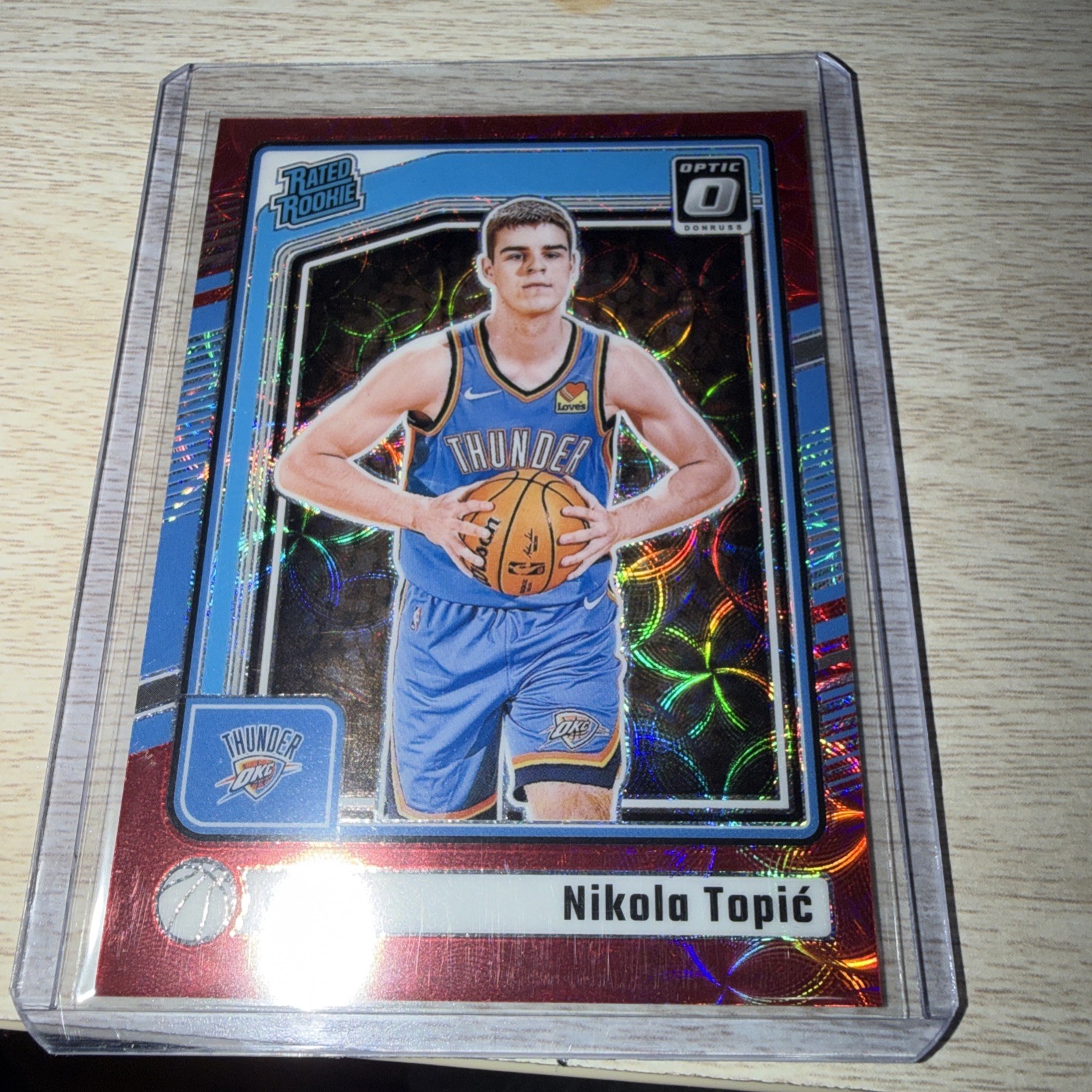 2024-25 Panini Donruss Optic Nikola Topic Rated Rookie Red International #278