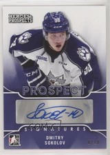 2015-16 Leaf ITG Heroes & Prospects Prospect Purple 8/10 Dmitry Sokolov Auto 1h5