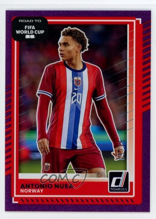 2025-26 Panini Donruss Road to FIFA World Cup Purple /25 Antonio Nusa #168 0m1w