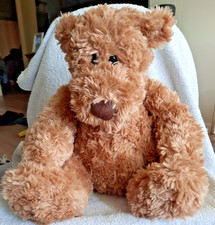 Build-A-Bear Plush Vintage Brown Teddy Bear Fluffy Cuddly Stuffed Animal  K
