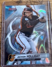 Topps 2025 Bowman's Best Jackson Holliday #32 Aqua Lava Rookie /199 Orioles