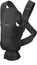 Baby Bjorn Black Baby Carrier for Newborns Adjustable Ergonomic Soft Fabrics