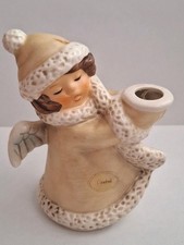 Goebel Engelfigur Stehend 10cm 1975 Kerzenständer Nr. 42009-09 Porzellan