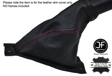 RED STITCHING LEATHER HANDBRAKE GAITER FITS PROTON IMPIAN 2001-2010 CUSTOM NEW