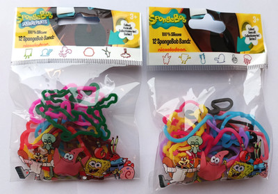 24 Armbänder Gummiringe Schmuck SpongeBob Bands Nickelodeon Disney Silicon Funny