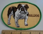 Vintage BULLDOG Dog Show Breed Embroidered Patch New Old Stock