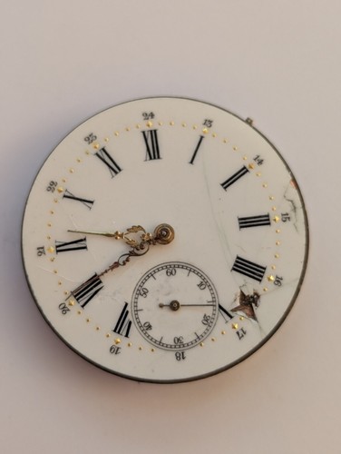 Antique Pocket watch La Maisonnette movement - NOT running  For Parts or Repair