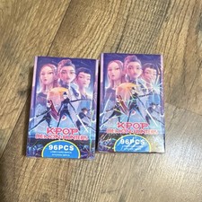 KPOP Demon Hunters 96PCS Lomo Card Sticker Set Purple Animation 2 Packs