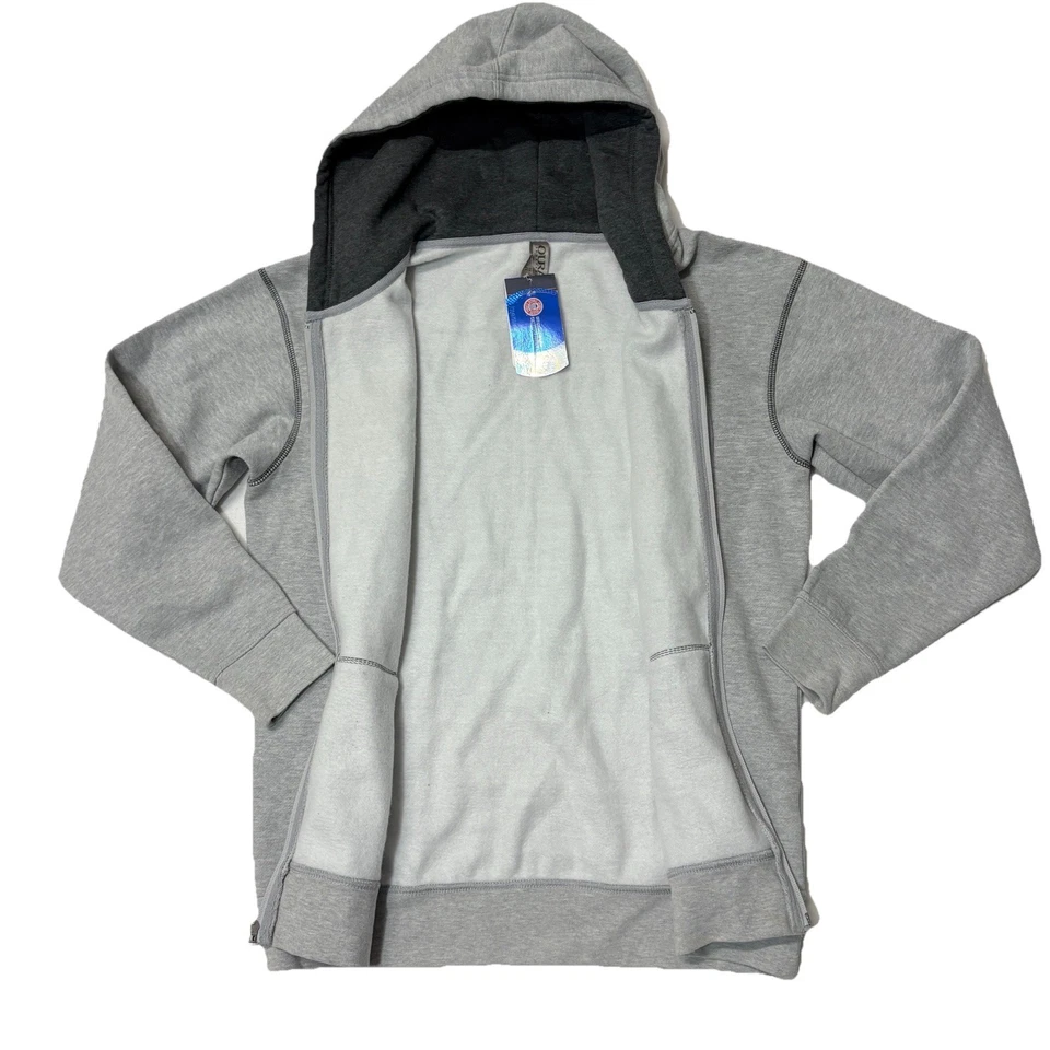 Sudadera con Capucha BYU Cougars Pequeña Cremallera Completa Bolsillos Retro Gris Cosmo Puma Nueva con Etiquetas Foto 2 de 4