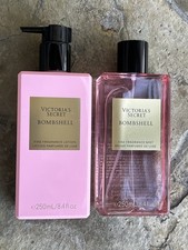 Victoria's Secret Bombshell Fragrance Mist  Fragrance Lotion 8.4 Fl Oz Set New