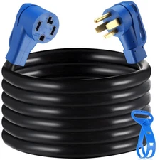 Kanayu 25 FT 4 Prong Dryer/EV Extension Cord 30 Amp NEMA 14-30P to 14-30R for...