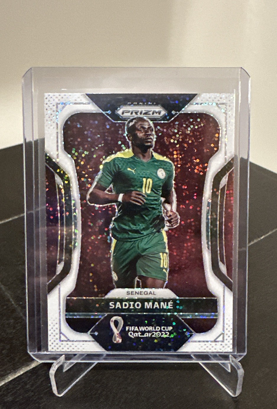 2022 Panini Prizm World Cup Qatar Sadio Mane #252 White Sparkle Prizm SSP