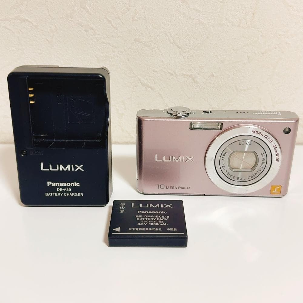 Panasonic LUMIX DMC-FX35 ピンク 動作品 Panasonic LUMIX DMC-FX35 Pink Compact Digital Camera Tested
