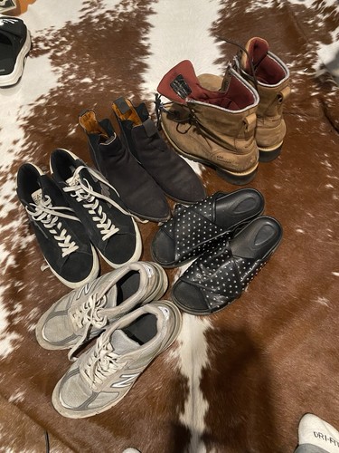 New Balance, Nike, CAT Unisex Shoes Lot Leather, Mesh Boots, Sneakers, Sandals