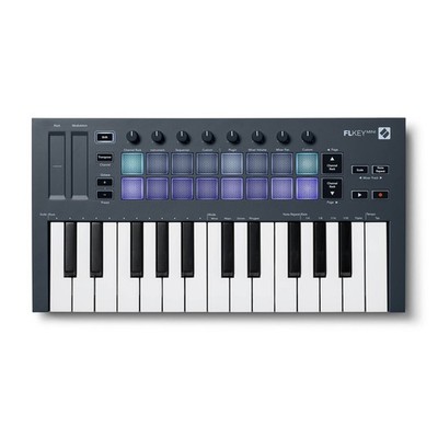 815301001447 Novation FLKEY Mini - MIDI-Keyboard für die Software FL Studio, 25 