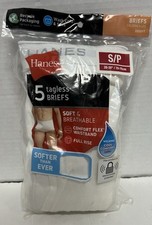 New Men  s Hanes White Comfort Soft Tagless Full Rise Briefs 3 pack Small