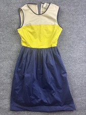Kate Spade Dress Womens 4 Multicolor Colorblock Sleeveless Fit Flare Pockets