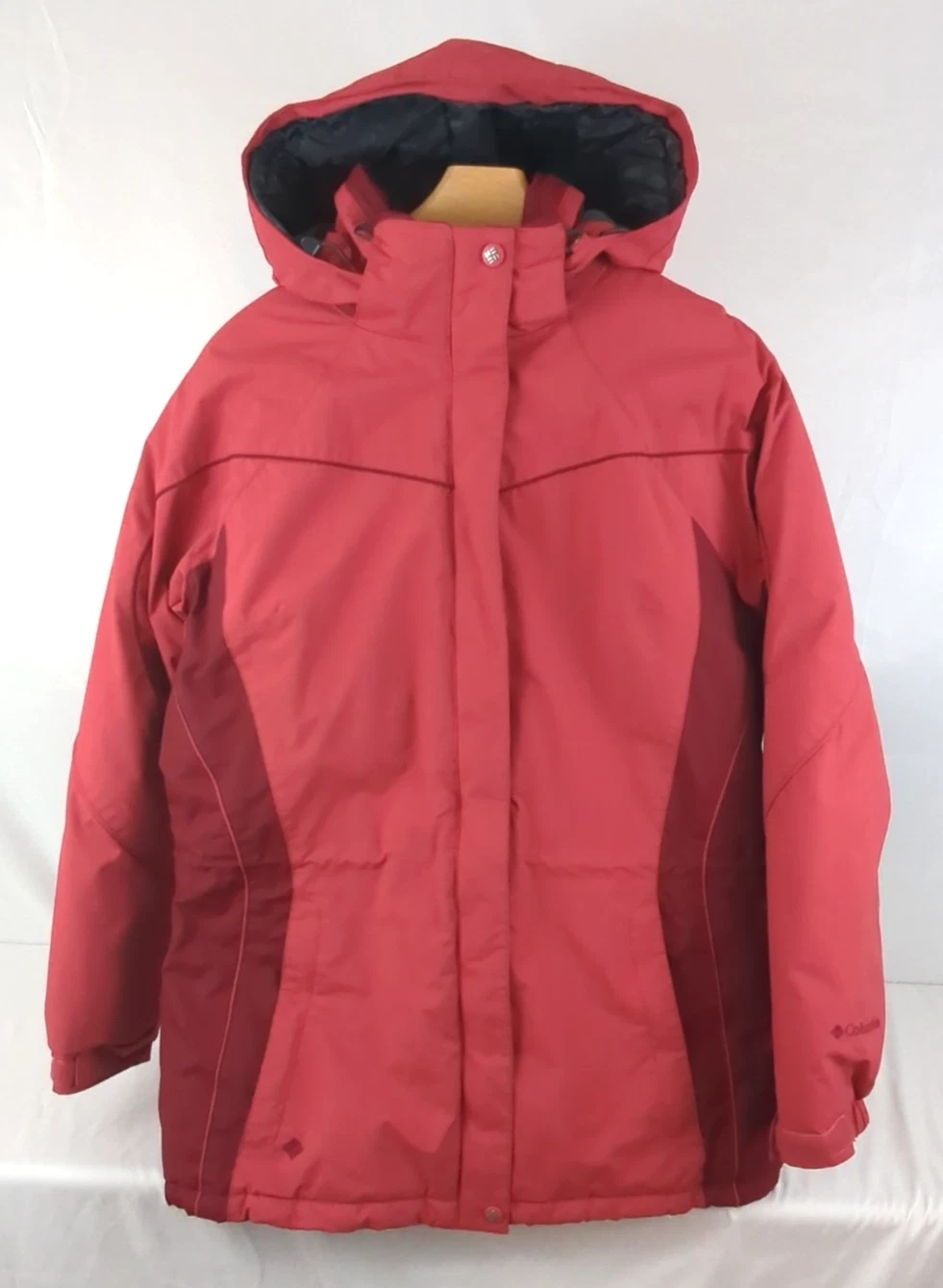 Columbia Women's Insulated Waterproof Snow Jacket Size M Two Tone Rose Maroon