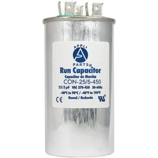 Appli Parts Dual Run Capacitor for ac 25+5 Mfd uF (microfarads) 370VAC or 450VAC