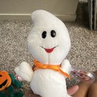 Ty Beanie Babies Halloween Pumpkin & Spooky Ghost Plush Lot Vintage 1998 — photo 6