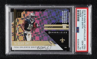 2018 Panini Unparalleled Hyper 17/25 Tre'Quan Smith PSA 10 GEM MT Rookie RC n0c