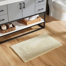 Luxury Bath Rug, 100 Cotton 21" x 34" Bath Room Mat Extra Soft Tufted Water ...