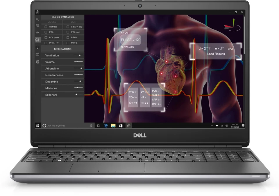 Dell Precision 7560 Laptop 15.6” FHD 8-Core Xeon 32GB RAM 512GB SSD Win 11 Pro - Image 3 of 4