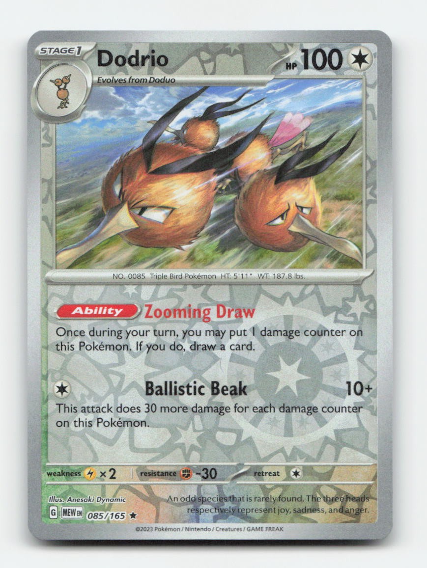 Dodrio 085/165 - R MEW - Pokemon Holo NM