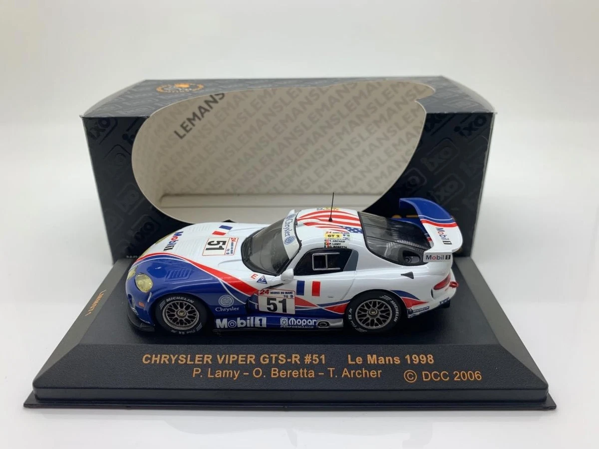 Chrysler Viper GTS R Le Mans 1998 championne FIA gt2 1/43 Ixo