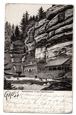 Feldpost AK Edmundsklamm242. Königliche sächsische Infantrieregiment 5. Kompanie - Bild 1 von 2