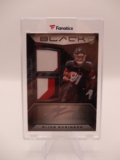 Bijan Robinson 2023 Panini Black RC Signed No. RSM-31 Card 28/99