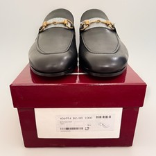 NEW GUCCI MENS LEATHER HORSEBIT NERO JORDAAN ...