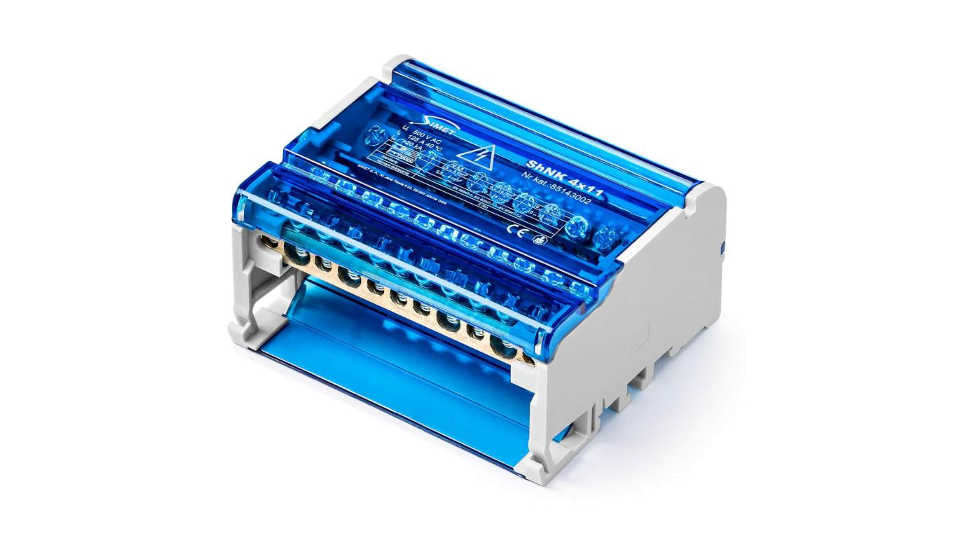 5907813236471 Керамический модульный блок для розеток 4x(7x6 мм2 2x25 мм2 2x35 мм