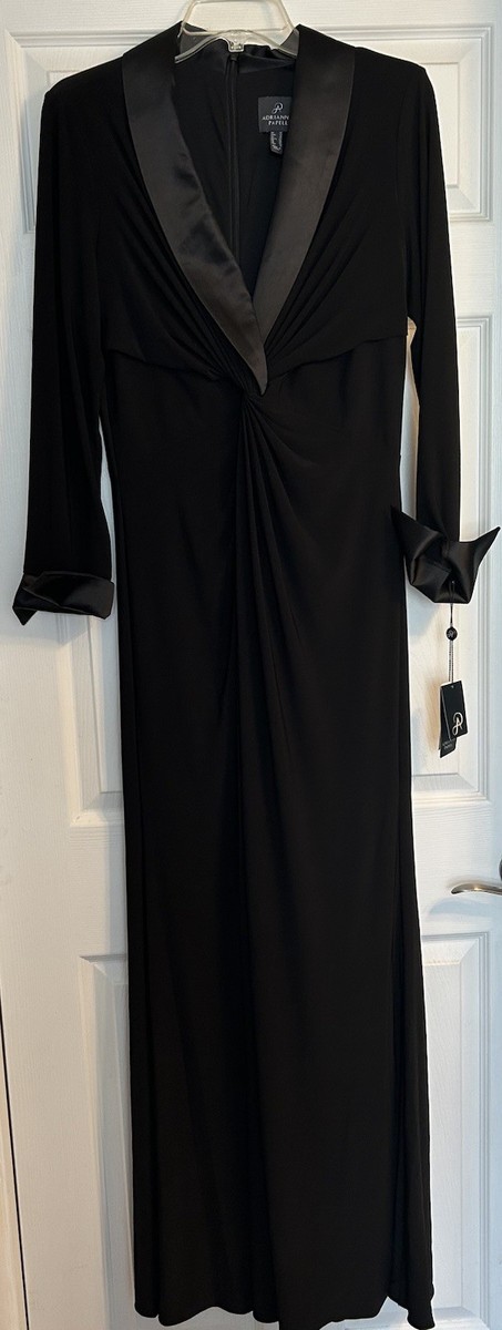 adrianna papell black tuxedo dress Buy Adrianna Papell Black Stretch Crepe Tuxedo Dress from Next USA