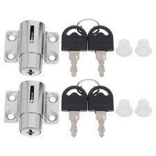 2 Sets Zinc Alloy Anti-theft Lock Sliding Door Buckle Child Window Restrictor