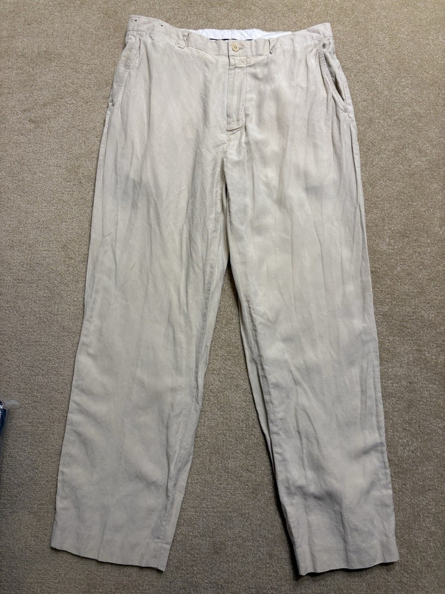 chinese dress ladies Indigo Dyed Ralph Lauren Linen Dress Pants  Gold Coast Dyes