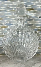 Villeroy & Boch Crystal PLATANO Decanter with Stopper Shell Theme/ Clear Glass